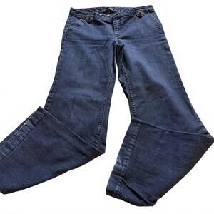 BANANA REPUBLIC Wms SZ 10R Wide Leg Medium Wash Jeans. Cabin Core Preppy